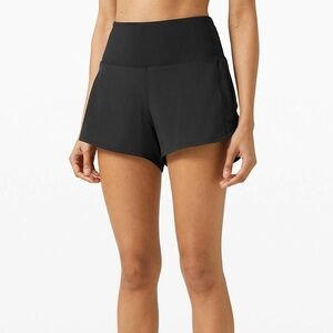 LIKE NEW Lululemon Speed Up High Rise Shorts 4” Sz 6 in Black!